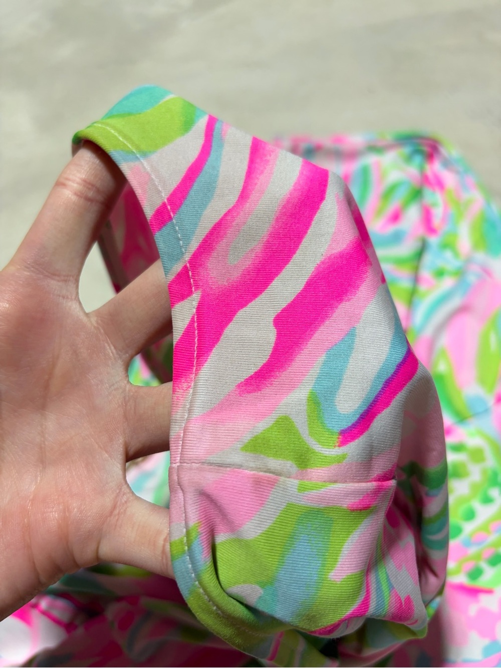 Lilly pulitzer Bowen Bright Tropical Halter Top Pink Green Floral Print large - Picture 4 of 10